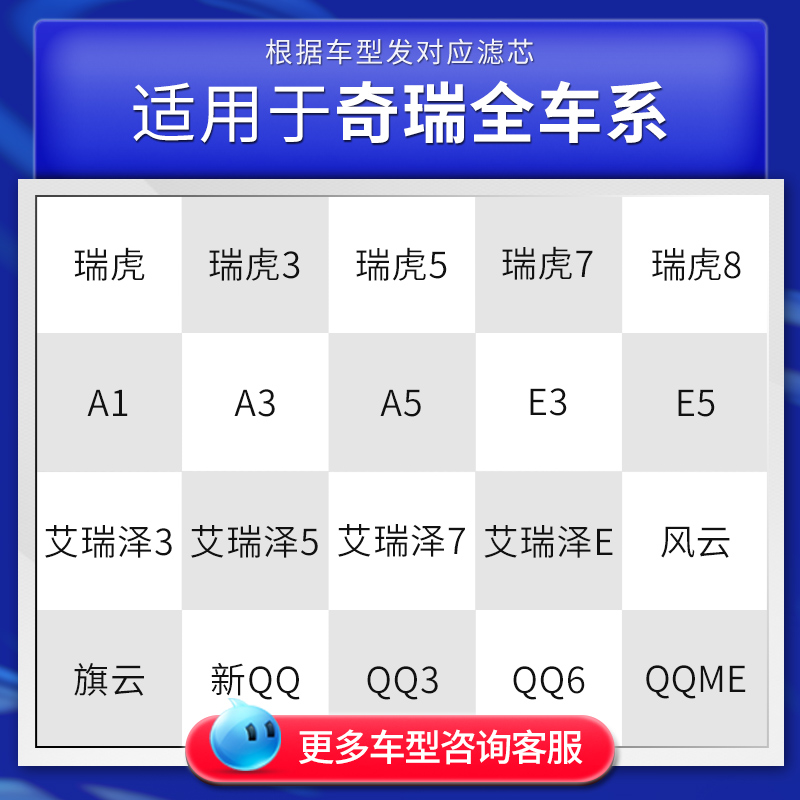 适用奇瑞A3空调滤芯GX艾瑞泽5/E5/8原厂7plus旗云QQ风云5X空气格 - 图0