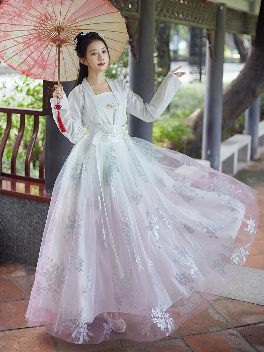 古装正品原创白菜夏季仙气飘逸汉服 宝朵妮汉服