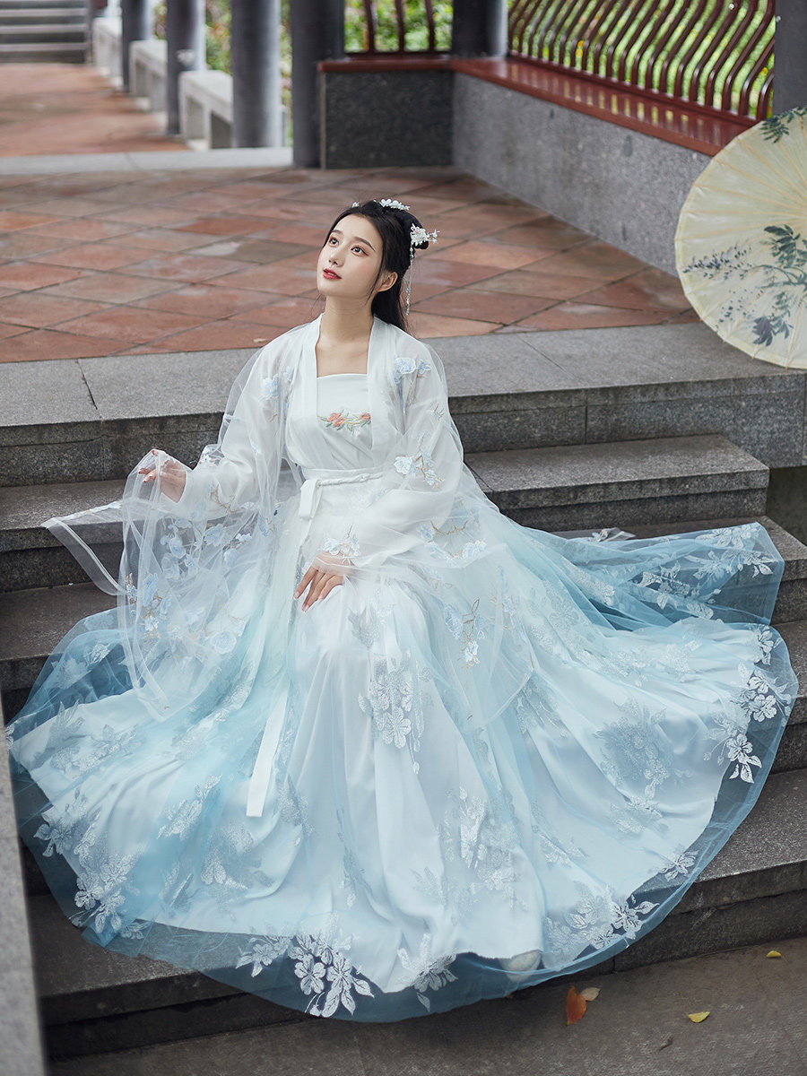 古装正品原创白菜夏季仙气飘逸汉服 宝朵妮汉服