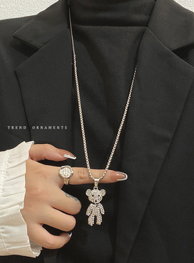 小老虎项链女秋季锁骨钛钢