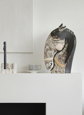 陶艺师原创【朔风唐骏】陶艺摆件