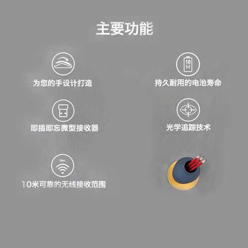罗技M280/M330无线鼠标静音办公家用苹果笔记本台式电脑M275拆包 - 图1