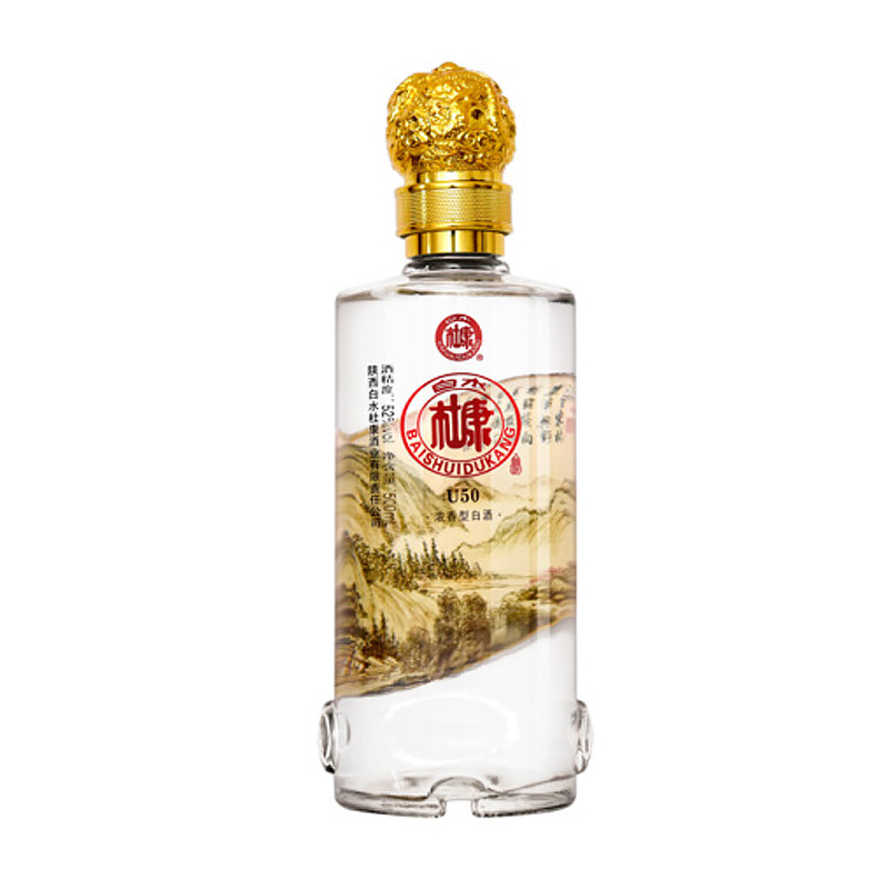 52度白水杜康u50山水情浓香型白酒整箱特价500ml*6瓶口粮食酒送礼
