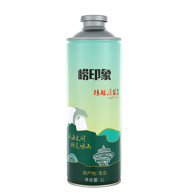 新日期 青岛产地啤酒崂印象精酿原浆小麦白啤1L*12桶箱装扎啤