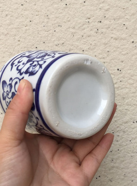 陶瓷花瓶蓝色民族花朵