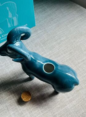 出口单IMM Living品牌Mouflon山羊造型陶瓷水壶