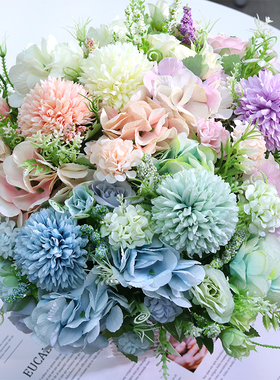 仿真花假花单支玫瑰塑料花束装饰