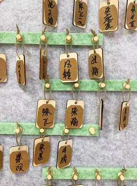 幼儿园中国风创意签到墙环创材料挂牌文化装饰班级区域进区牌教室