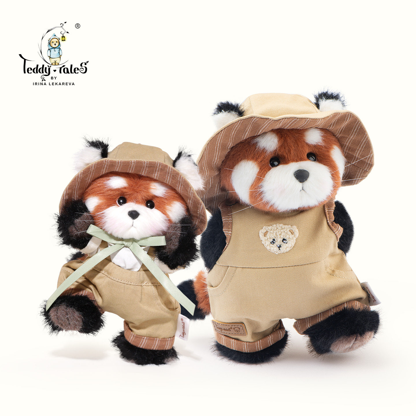 TeddyTales莉娜熊小熊猫关节玩偶探险家长毛绒玩具女朋友闺蜜礼物,淘宝优惠券,粉丝福利购,淘宝优惠卷