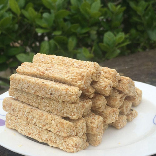 3件包邮 潮汕特产豆帮条 芝麻豆仁条 白芝麻酥 芝麻糖 低糖 250g - 图0