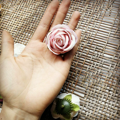 Цветок на запястье, аксессуары, DIY, в цветочек, 4см