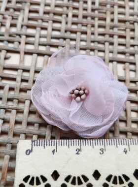diy手工头饰半成品4cm花