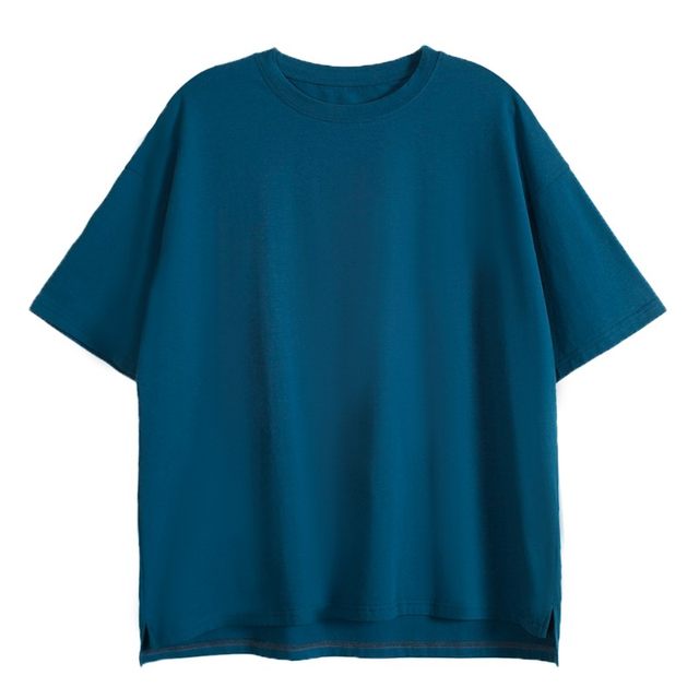 T-shirt Oversize skin-friendly cool pure cotton loose men and women