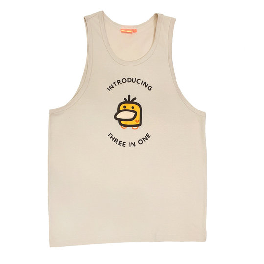 Pure cotton fabric vest muscular men's summer round collar