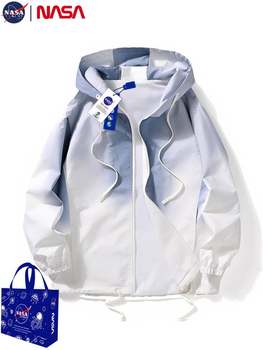 ເຄື່ອງນຸ່ງປ້ອງກັນແສງແດດບາງໆລະດູຮ້ອນຂອງອົງການ NASA ໃນພາກຮຽນ spring ແລະດູໃບໄມ້ລົ່ນ jacket ໃຫມ່ຜູ້ຊາຍແລະແມ່ຍິງ trendy ຍີ່ຫໍ້ jacket ເສື້ອວ່າງເສື້ອຄູ່ນັກສຶກສາ