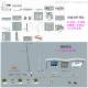 City furniture sketch SU model road landscape modern flower box garbage bin street light bus stop bench sign sign