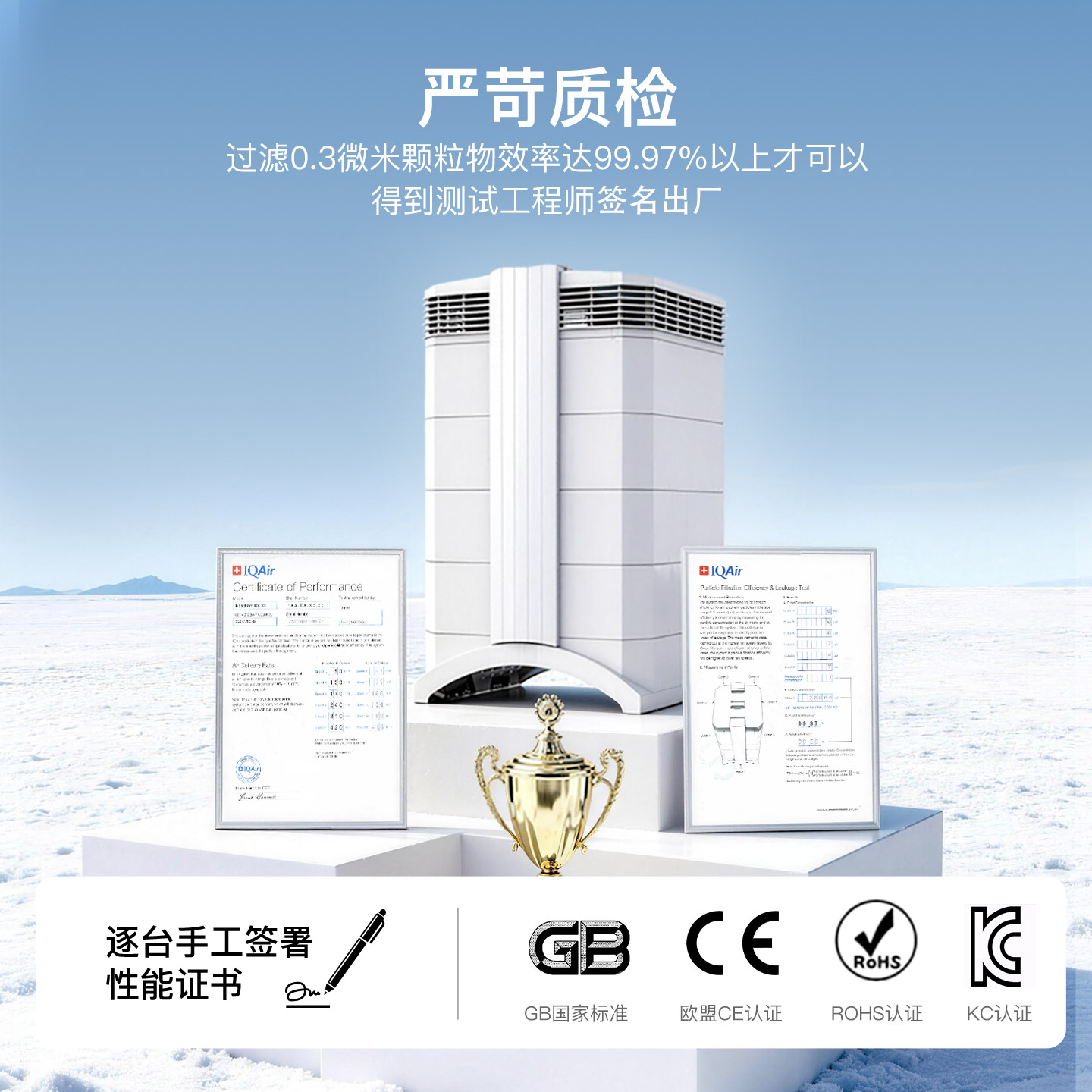 Swiss air purifier IQAir sterilization purifier