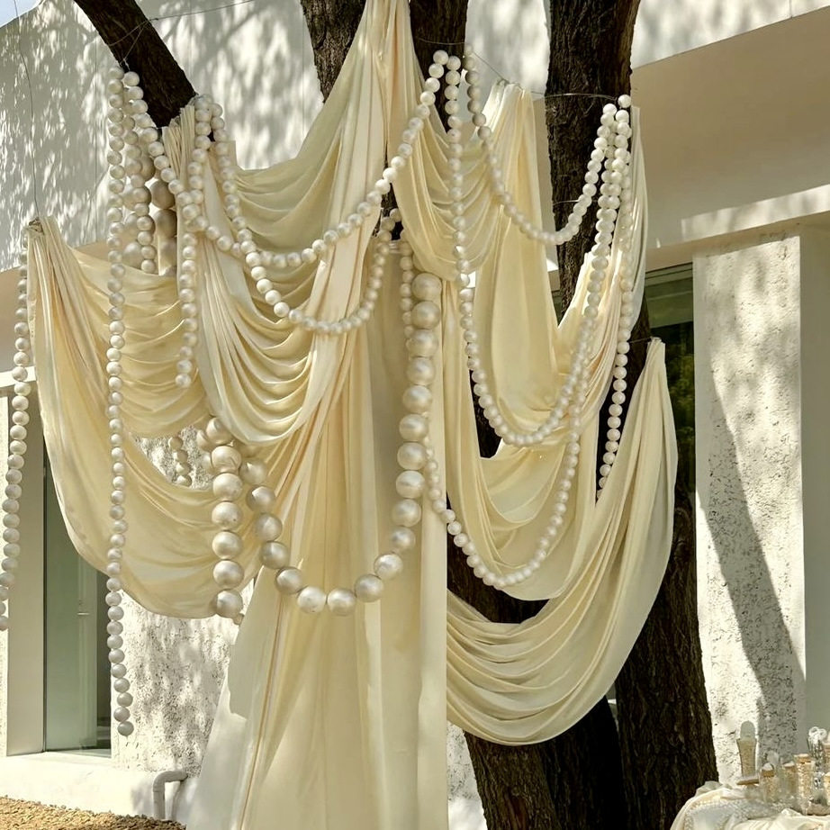巨大珍珠串 婚礼摆件挂吊装饰打卡点店铺陈列拍照道具背景墙橱窗,淘宝优惠券,粉丝福利购,淘宝优惠卷