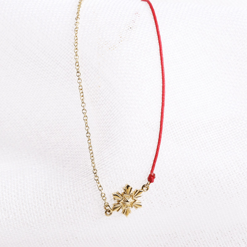 arkipelagus /偶屿18k金雪花手链 偶屿手链