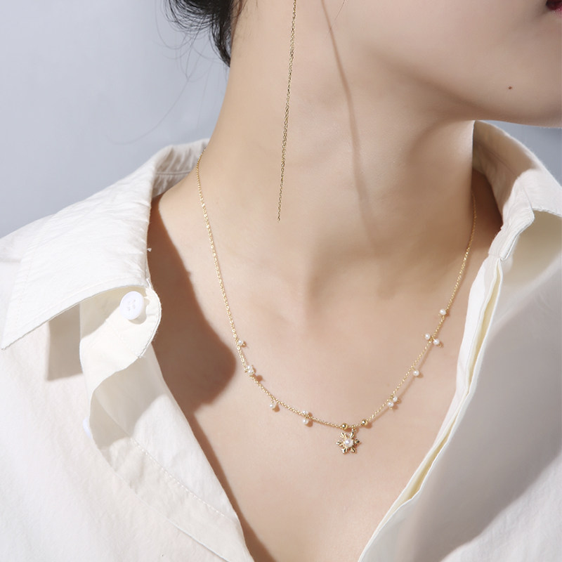 arkipelagus /偶屿18k金雪花项链 偶屿项链