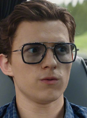 钢铁侠变色近视偏光同款眼镜