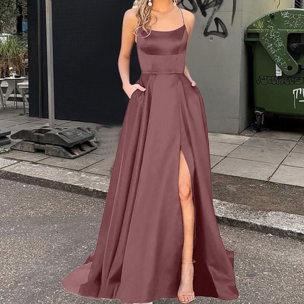 2024 Long Dress Fashion Evening Dress 时尚伴娘团晚礼服 - 图2