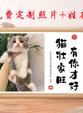 猫狗照片打印生日纪念相框