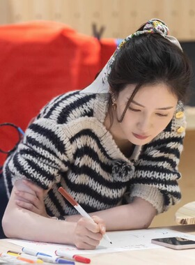 五十公里桃花坞同款花朵飘带丝巾