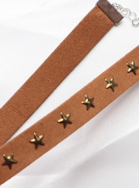 美拉德甜酷辣妹复古星星颈链