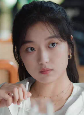 冬至孙千同款双层叠戴设计项链女高级小众短款锁骨链钛钢配饰