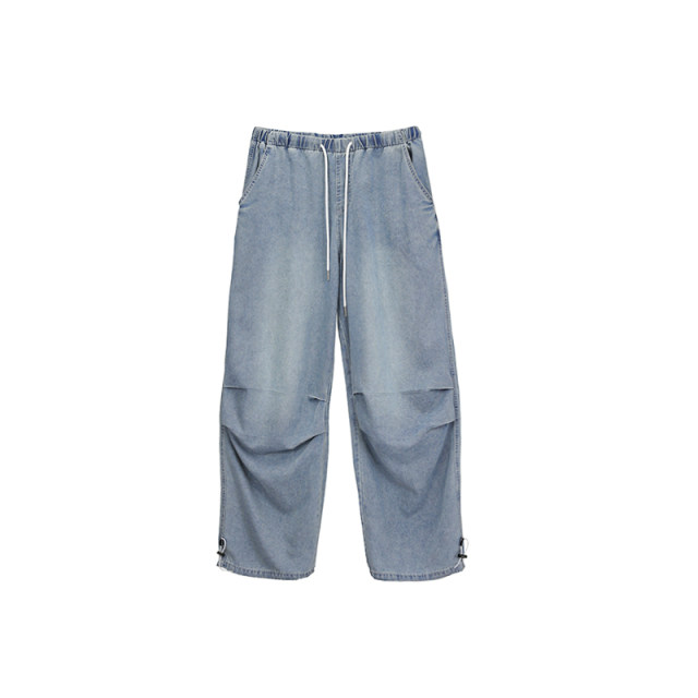 CBXLAB hip-hop ຍີ່ຫໍ້ trendy jeans hip-hop ສີຟ້າ