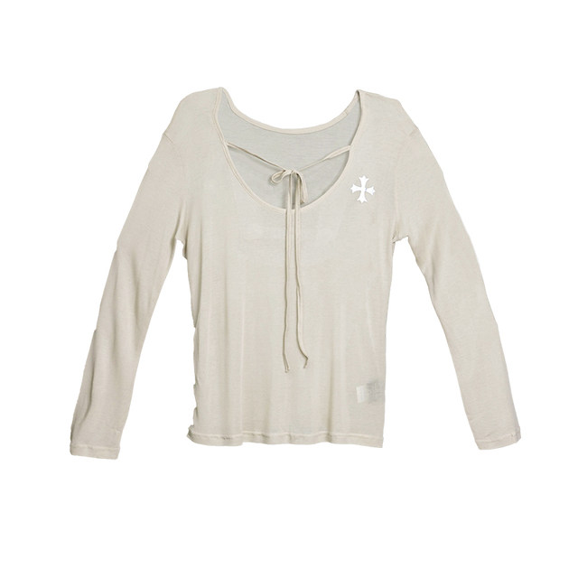 CBXLAB hip-hop ຍີ່ຫໍ້ trendy reversible cloud-like silky lazy ແຂນຍາວອອກເລັກນ້ອຍຮ້ອນສາວ sexy blouse