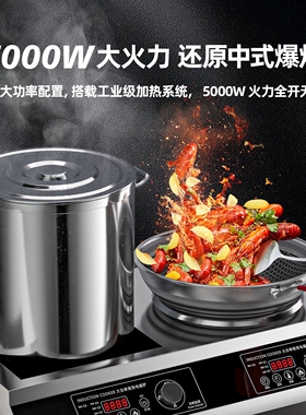 兰公子商用电磁炉双头大功率家用