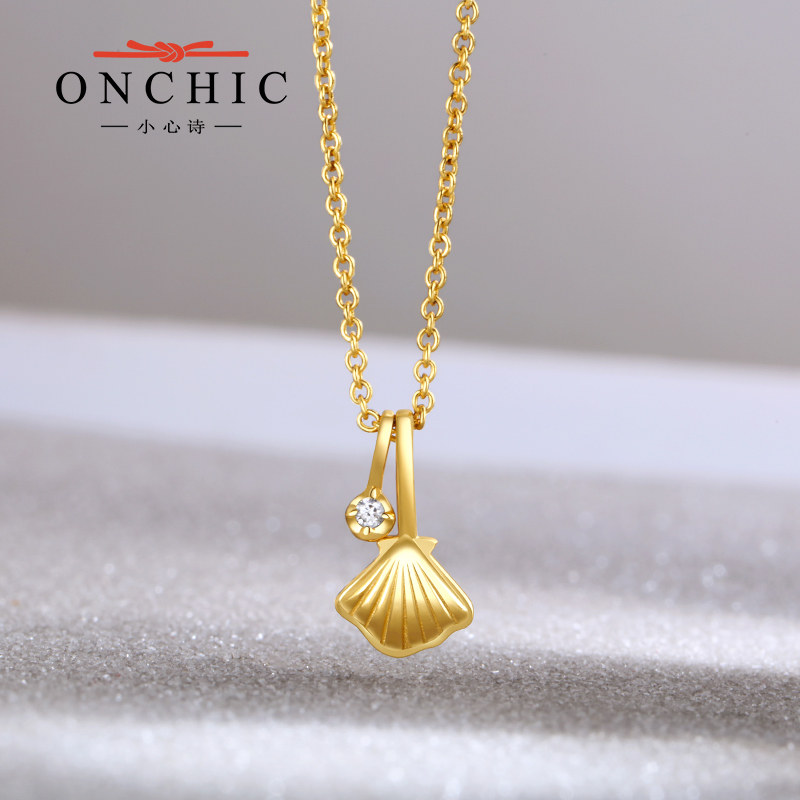 onchic18k金小众纯银女ins锁骨链 onchic项链