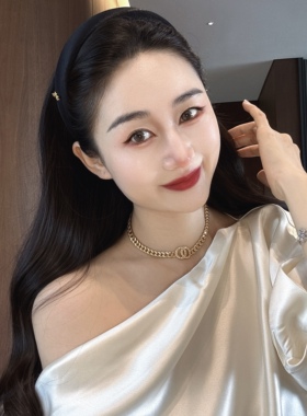 金标小蜜蜂黑色高颅顶发箍显脸小