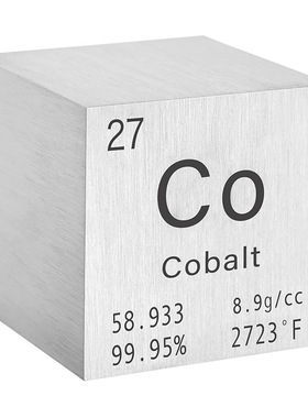 金属钨 高纯钨立方 元素周期表25.4mm钨立方体钨块钨颗粒定制