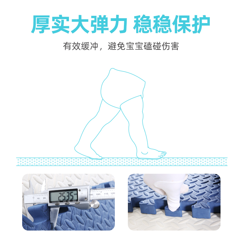 婴儿泡沫地垫拼接加厚爬行垫爬爬垫防摔地板垫卧室家用铺地面的垫-图1