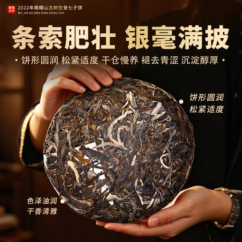 2022新茶春茶金色云河勐海云南七子饼南糯山普洱茶大树茶生茶叶 - 图3