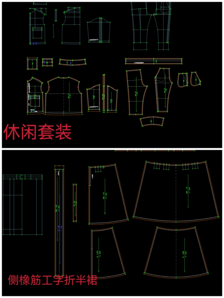 胖妹妹各品类ET纸样50款prj文件非纸质大货服装打板纸样己放好码 - 图0