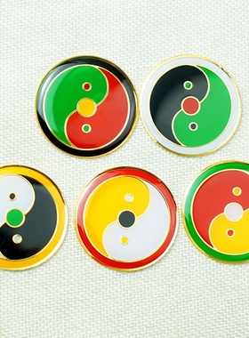 3厘米单面潘氏万字福三元太极两元太极手机贴送双面胶粘贴15全款