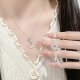 Safe and smooth chalcedony safety buckle necklace