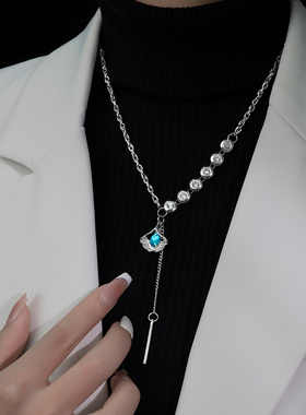 【钛钢不掉色】银杏叶毛衣链