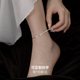 S925 Sterling Silver Snake Bone Chain Women's Ankle Chain