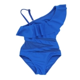 Детский пляжный брендовый купальник для плавания, популярно в интернете, открытые плечи, 8 лет