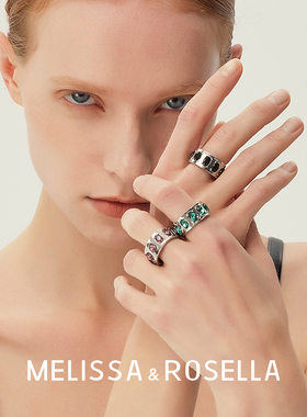 女铜镀18K金冷感潮酷风中性戒指