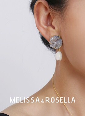 MELISSA&ROSELLA贝母小花耳钉