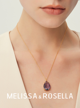 铜镀18K金女简约轻奢小众项链