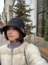 Superb South Korea makes whole family women wear protective ear plus suede fishermans hat