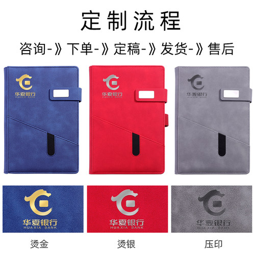 商务笔记本子加厚记事本简约文艺本子a5超厚硬皮复古日记本办公文具用品精致大学生会议工作本记录本定制logo - 图3