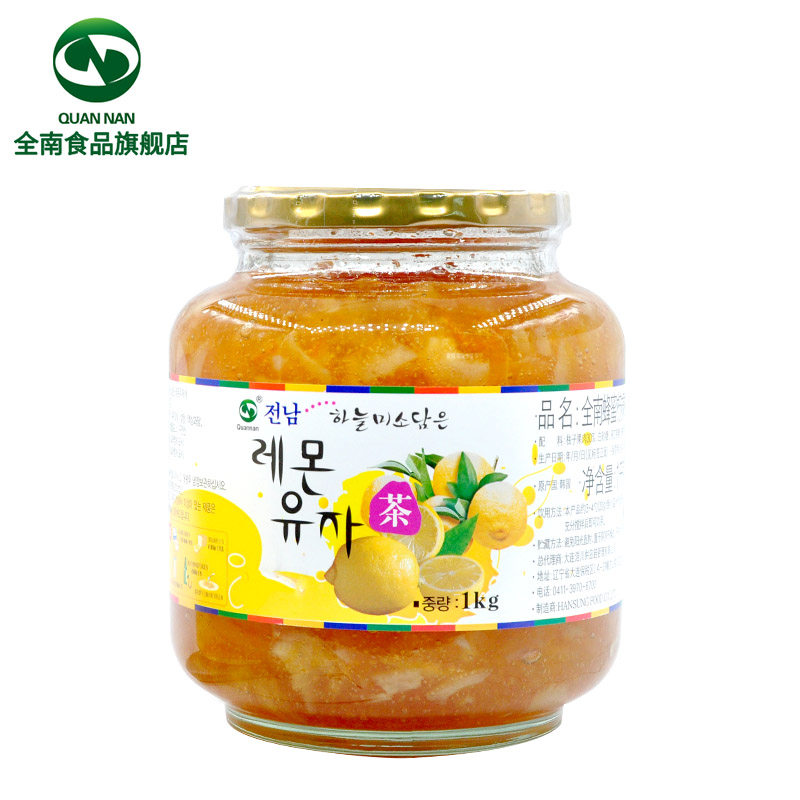 【全南旗舰店】韩国进口全南柠檬冲饮 quannan食品蜂蜜果味茶
